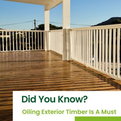 Oiling Exterior Wood Is A Must