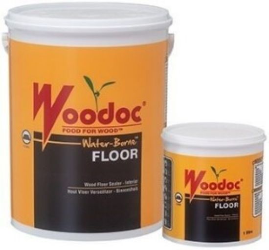 Picture of Woodoc Water-Borne Floor Clear Matt 5 litre  (ORANGE)