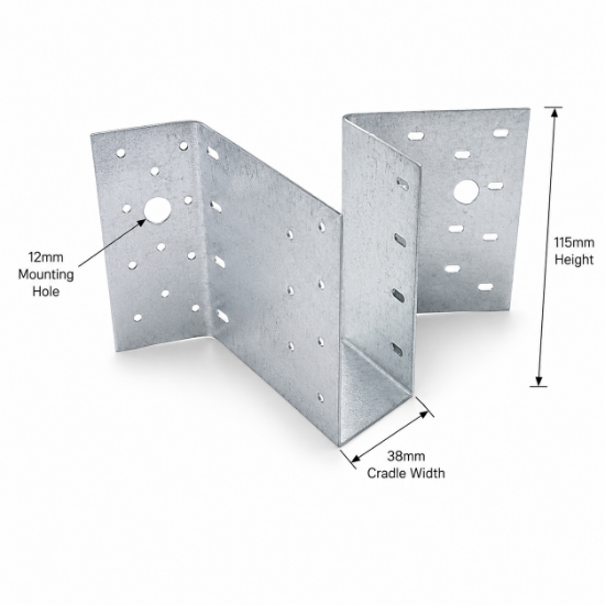 Picture of 45 deg Hanger bracket  38mm (right)