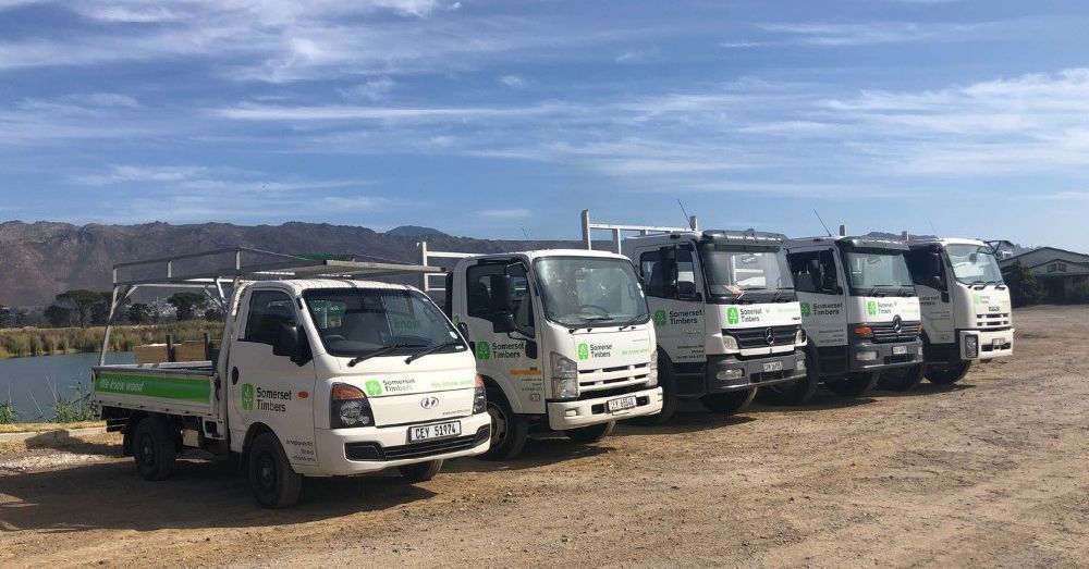 Somerset Timbers collection of delivery vehicles